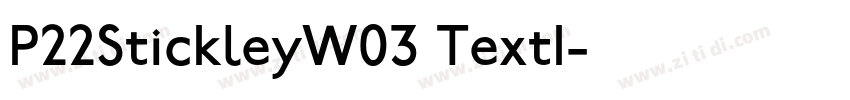 P22StickleyW03 TextI字体转换